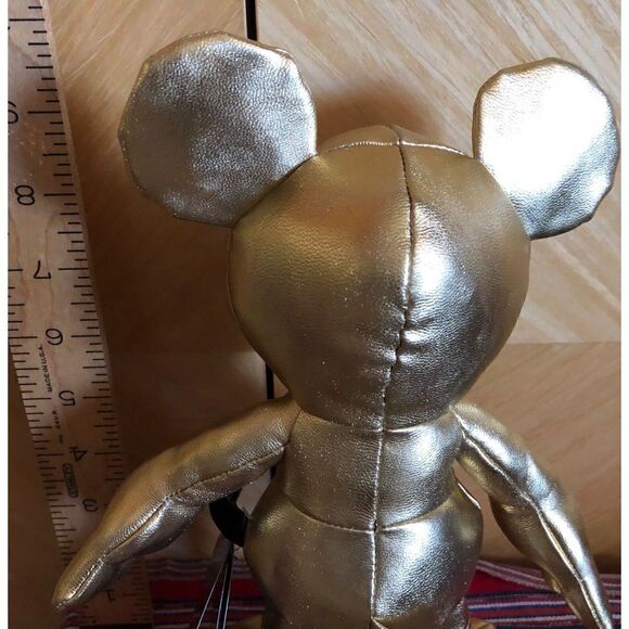 Mickey Mouse 90th Anniversary Gold Coll. BOTH Large and Small Plush NWT - Picture 6 of 12